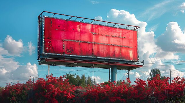Hyper realistic portrayal of billboard marketing highlighting Outdoor Digital Advertising Billboard Design Billboard white background infographic element showcasing effectiveness of Advertising