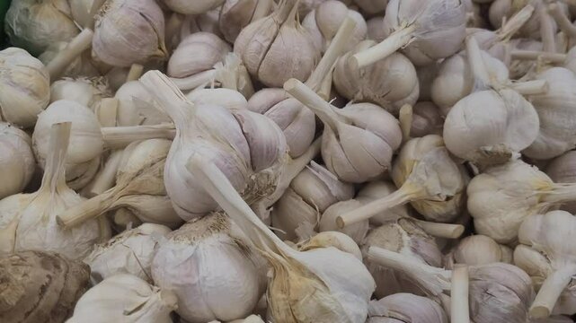 garlic on market