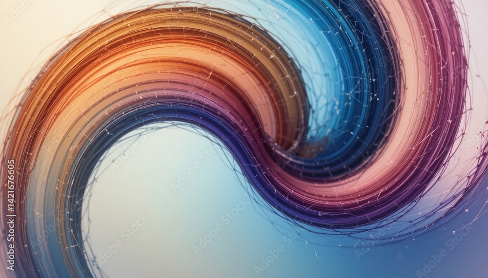 Poster dynamic swirl of colors in abstract art digital creation vibrant environment captivating viewpoint m