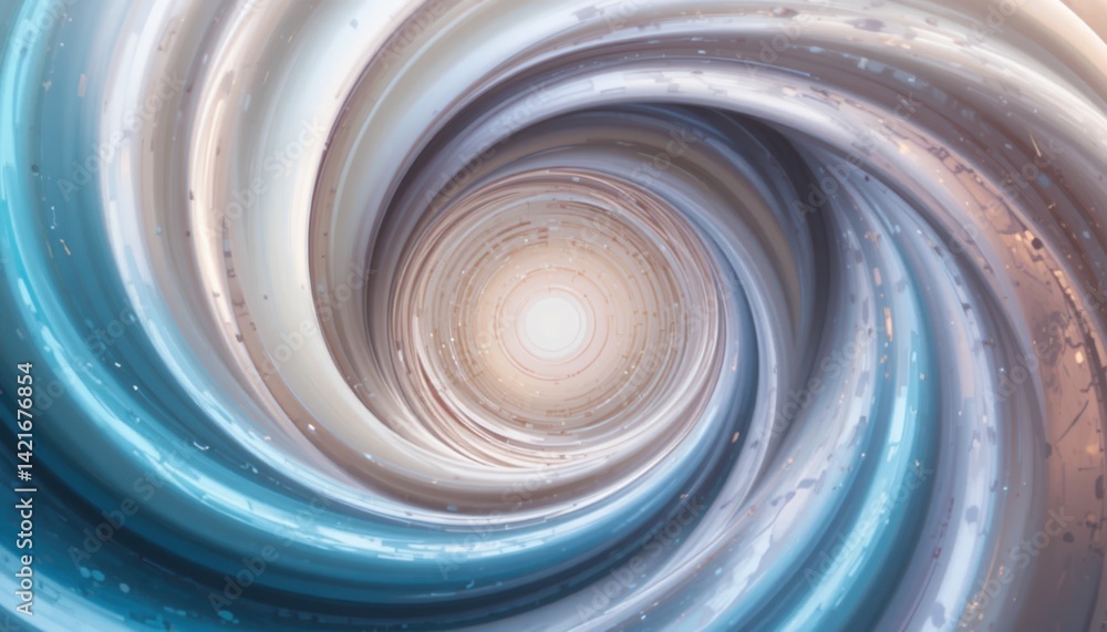 Poster dynamic swirl motion design abstract space digital art colorful gradient futuristic perspective visu