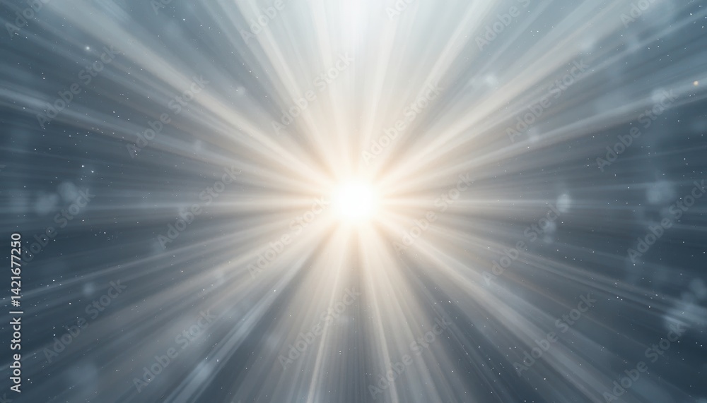 Aufkleber dynamic light rays burst abstract background digital art bright environment wide angle view concept 