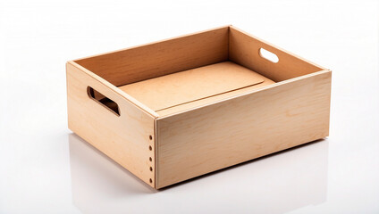 Another View of an Isolated Napkin Box on a White Background