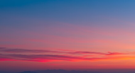 Obraz premium Sunset Sky with Colorful Clouds