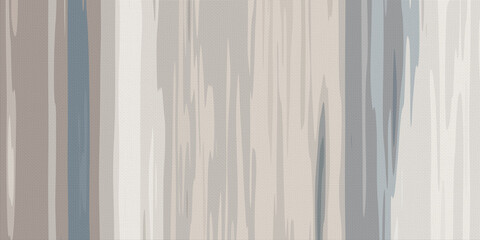 A vertically striped abstract pattern featuring cool neutral tones in a painterly style with canvas-like texture.
