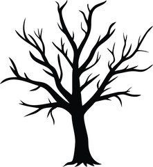 Dead tree silhouette