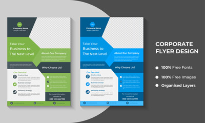 New Modern Business Flyer with Eye-Catching Colors