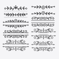 calligraphic design elements and page decoration