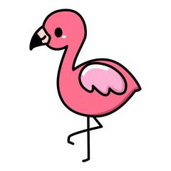 pink flamingo vector illustration