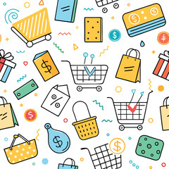Colorful Shopping Pattern