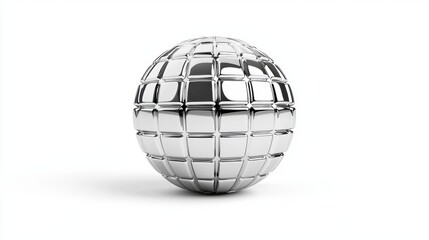 3d sphere on white background