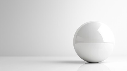 white egg on white background