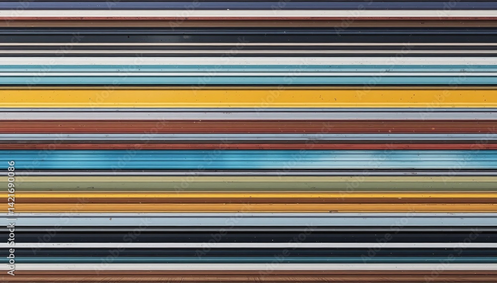 Poster vibrant striped pattern showcase urban environment abstract art colorful textures close-up view visu