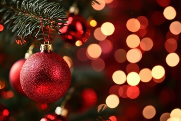 Fototapeta premium Christmas tree ornaments