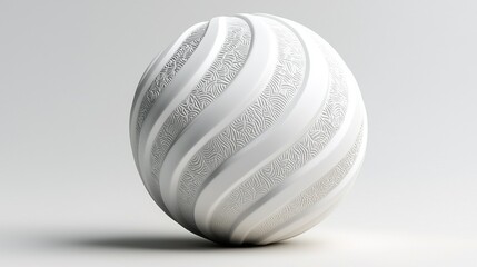 3d sphere on white background