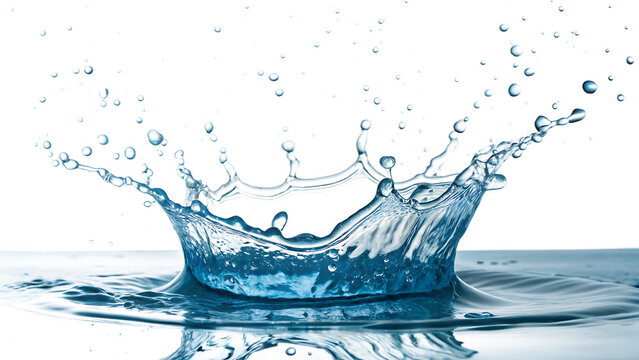 water splash png  on white background PNG. AI GENERATED