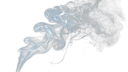  transparent background smoke effect on white background PNG. AI GENERATED