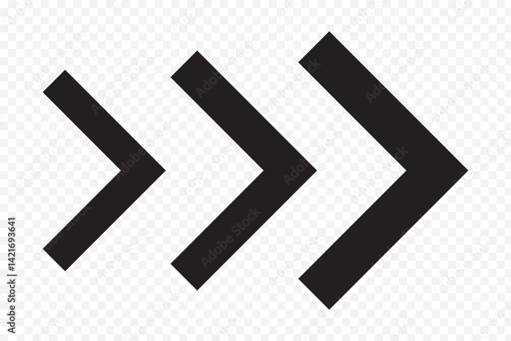 Poster dynamic moving arrow icon. arrow icons group. set of colorful arrows symbols with blend effect. chev