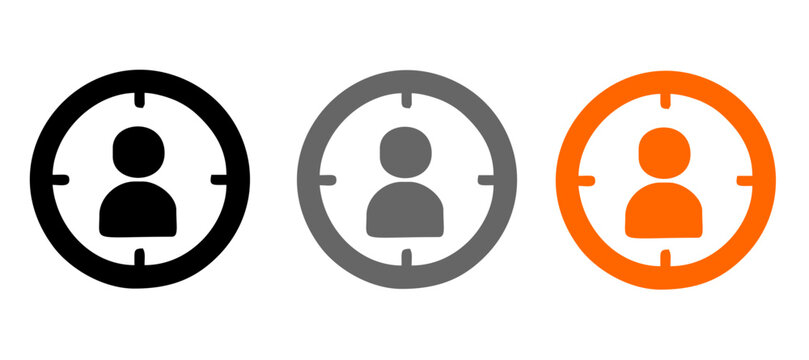 Search job vacancy icon in flat style. Loupe career vector illustration on white isolated background. Find people employer business concept.