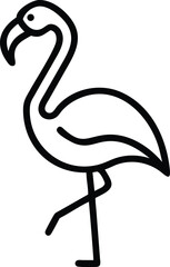 Flamingo line art