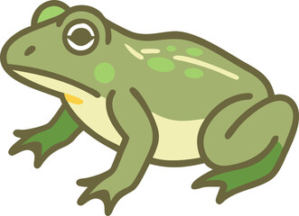 Bullfrog line art 