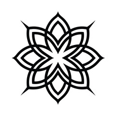 Obraz premium nordic rune inspired divider with spaced symmetric lines