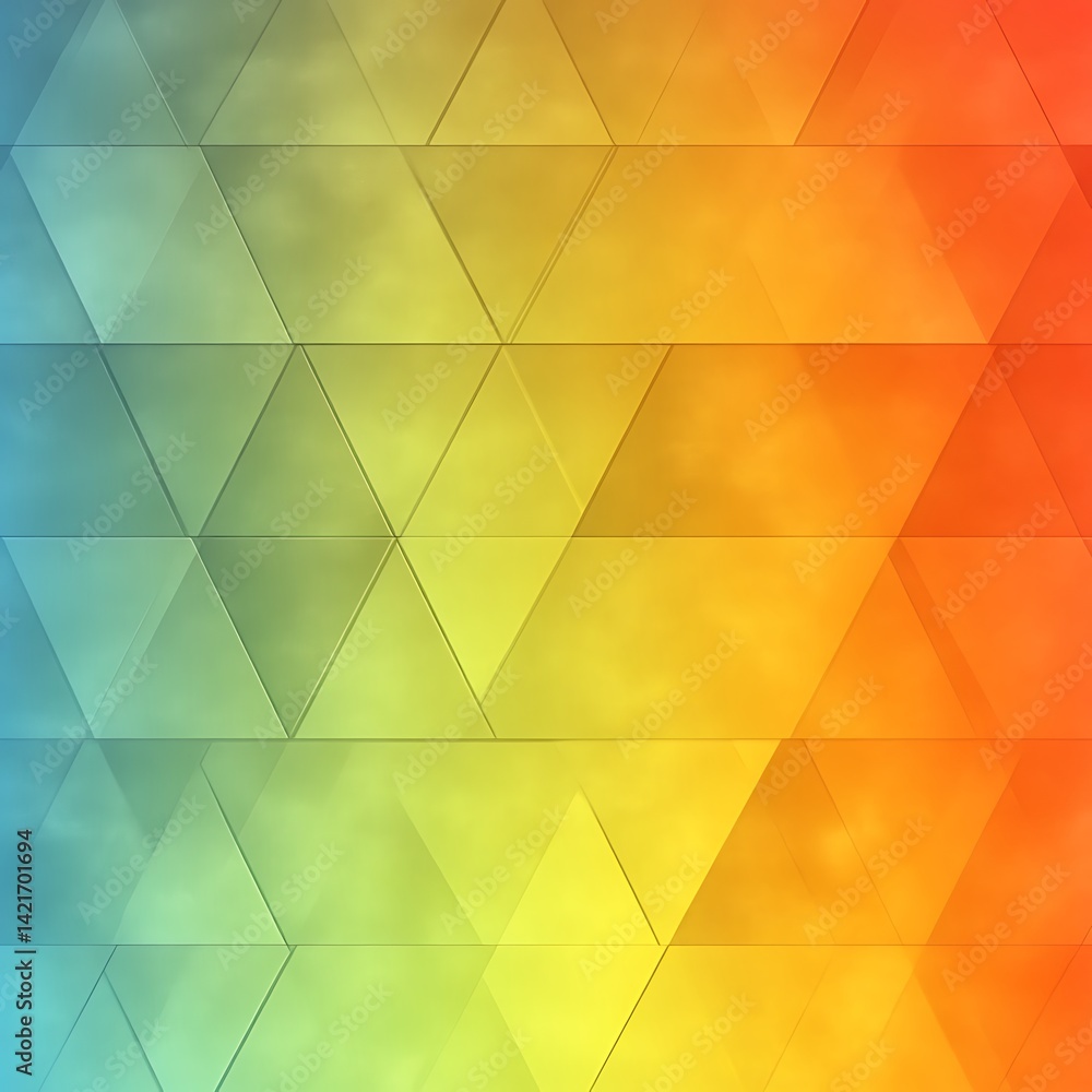 Poster abstract geometric pattern with vibrant color gradients
