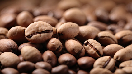 Closeup of Delicious Coffee Beans for Brewing Enthusiasts