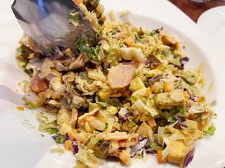 コブサラダ風チョップドサラダ