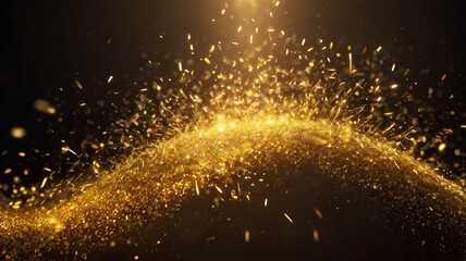 Fototapeta premium golden sparkle light