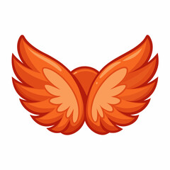 Obraz premium wings on white background 