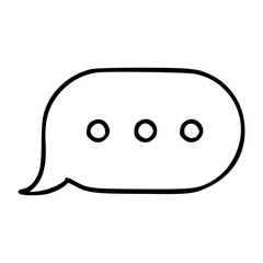 typing chat bubble vector illustration