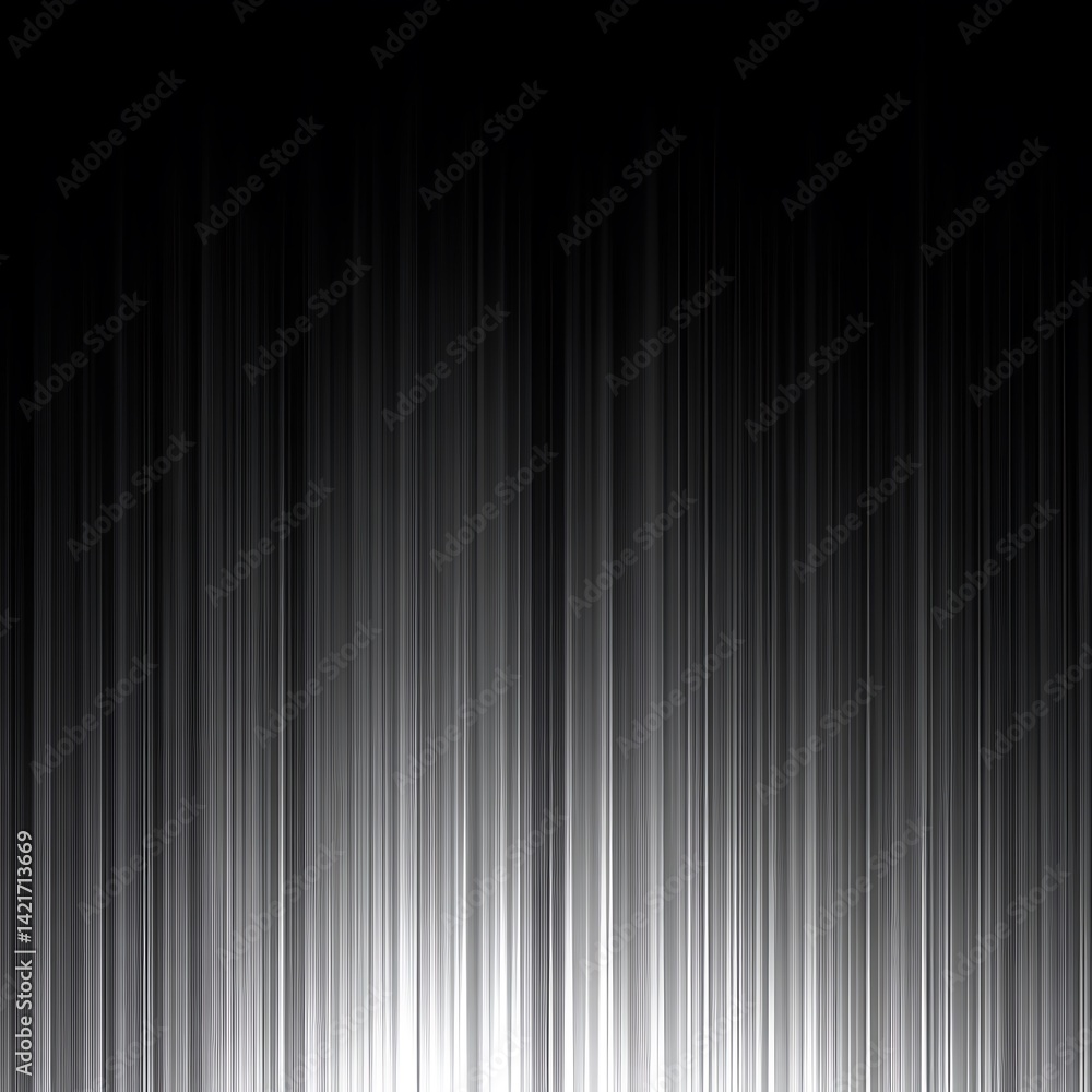Poster abstract grayscale vertical lines fading from bright to dark