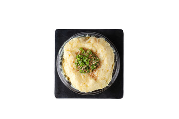 Korean-style steamed eggs in png file png파일의 한국식 계란찜