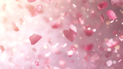 Obraz premium Soft Abstract Background with Floating Confetti Particles for Vibrant Wallpaper Design and Background Use in Various Creative Projects