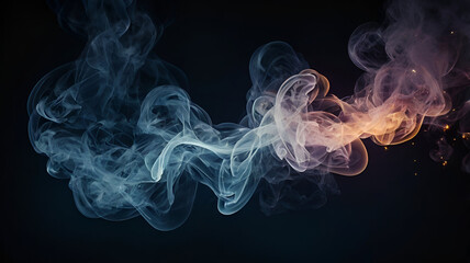 Obraz premium smoke on black background