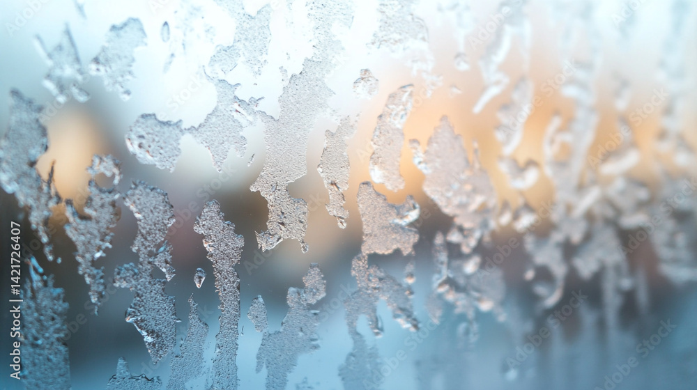 Poster frosted glass overlay wallpaper with blurred gradient effect creating an ethereal and dreamy atmosph