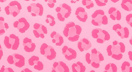 Pink Leopard Print Seamless Pattern Design for Fashion and Decor