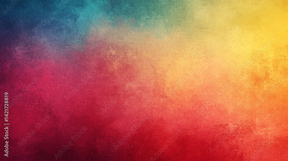 Poster minimal rainbow gradient wallpaper with subtle grain texture for modern digital background use in de