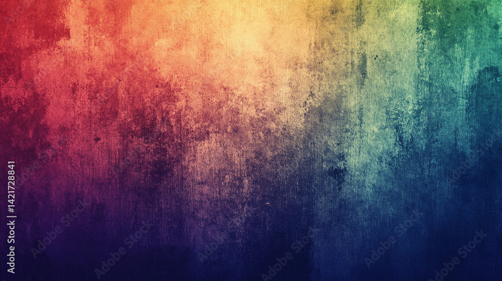 Poster vibrant minimal rainbow gradient wallpaper with subtle grain texture for creative and artistic backg