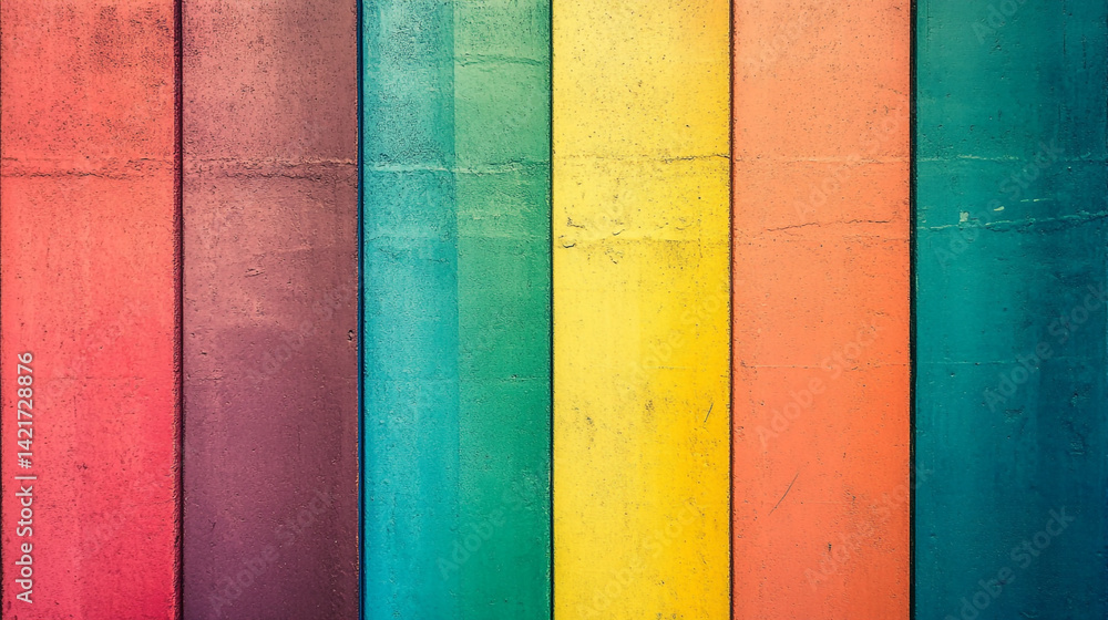Poster minimal rainbow gradient wallpaper with subtle grain textures for modern digital design projects