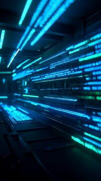 abstract code light  motion background