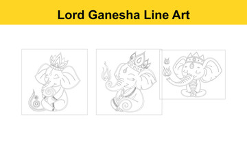 Obraz premium Lord Ganesha Diwali Symbol Isolated on White Background