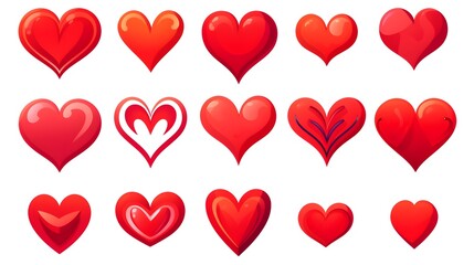 Red heart symbol: the universal emblem of love & passion used across cultures