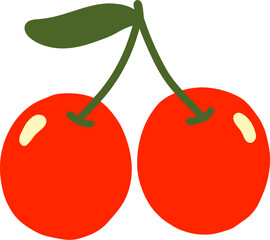 Cherry fruit icon design vector illustration