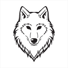 Naklejka premium White Wolf – Mysterious Predator of the Arctic Wilderness