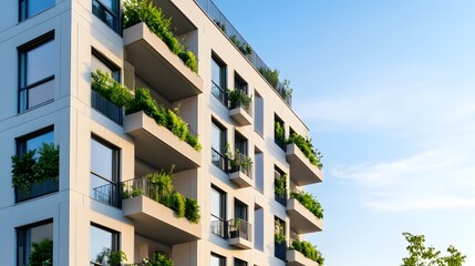 Sustainable Urban Architecture Blending Nature and City Life