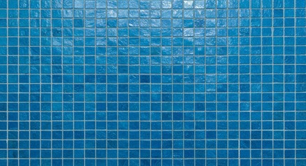 Blue Square Mosaic Tile Texture Background
