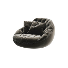 Luxurious Modern Velvet Egg Chair with Pillows - Comfortable and Stylish Seating