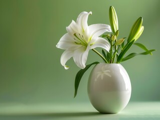 Freshly Cut Easter Lily Advertising Concept
