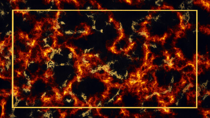 Fototapeta premium Fiery Abstract Background with Bright Fiery Orange and Black Colors
